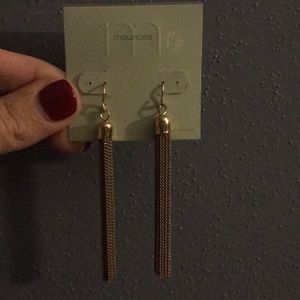 NWT Gold color earrings